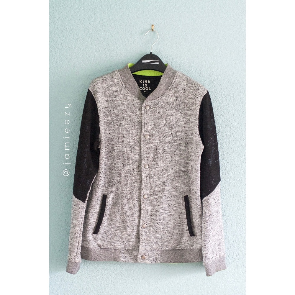 Kind Is Cool (Kids) | Button-Down Varsity Jacket